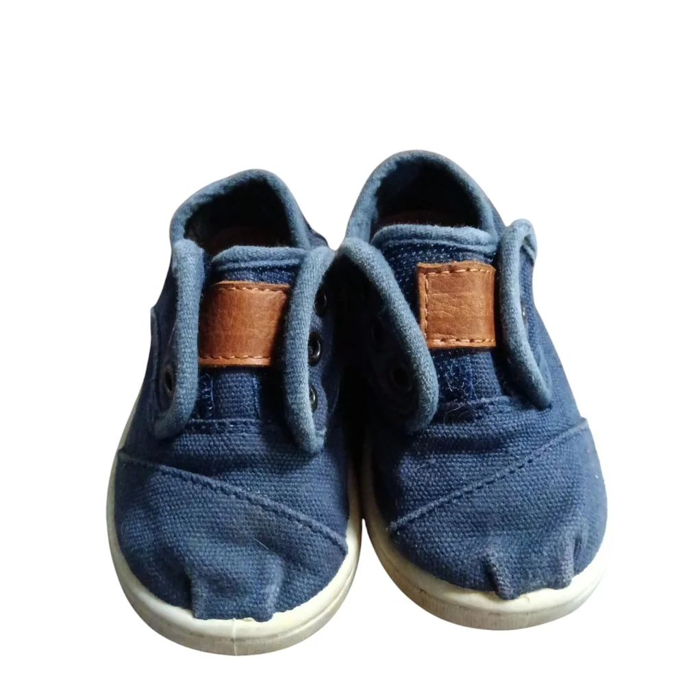Toms Blue Baby Walker Slip-On Shoes Size T5